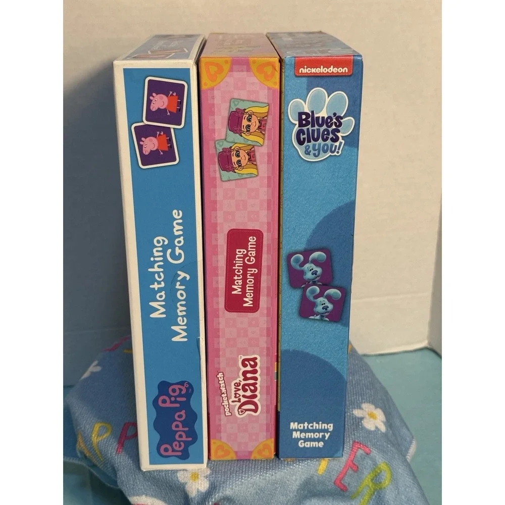 Lot Of 3‎ Matching Games Blues Clues, Peppa Pig, Love Dana 72 Piece Each Game